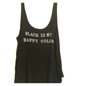 ‘Black is my Happy Color’ Tank